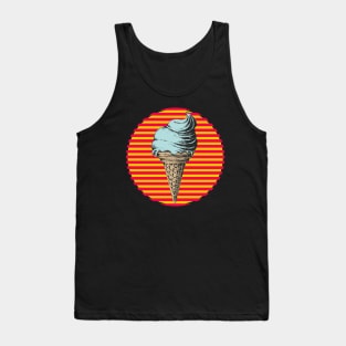 Blueberry Ice Cream Ice Cream Cone Ice Cream Lover Holiday Retro Style Gift Japanese Style Art Tank Top